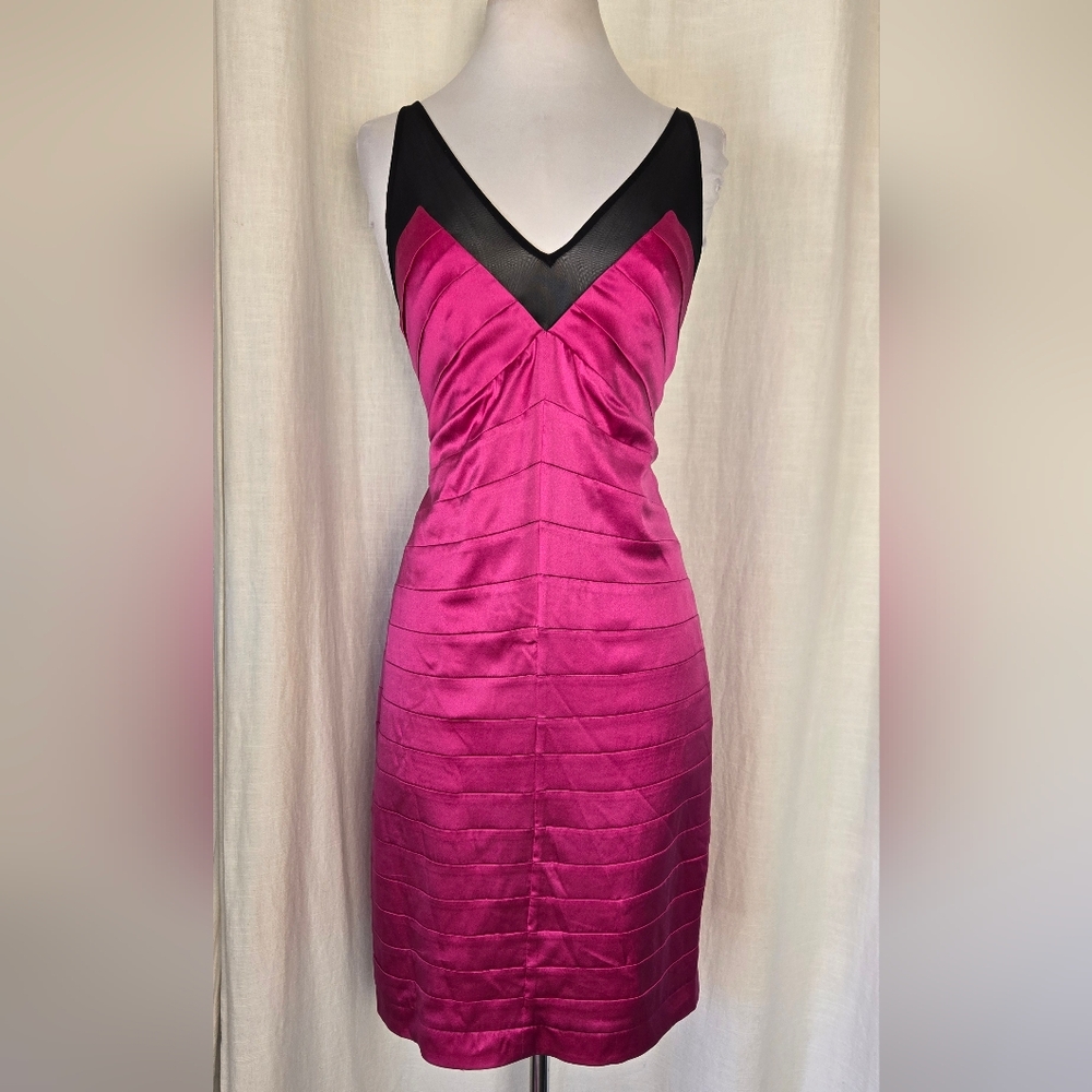 Nwt Bebe Priscilla Pleat Dress Size Large